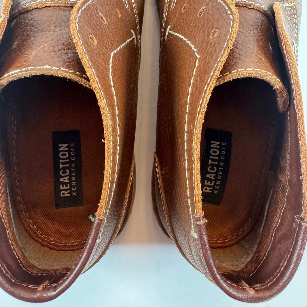 Kenneth‎ Cole Reaction Desert Wind Mens 11 M Brown Leather Chukka Desert Boots